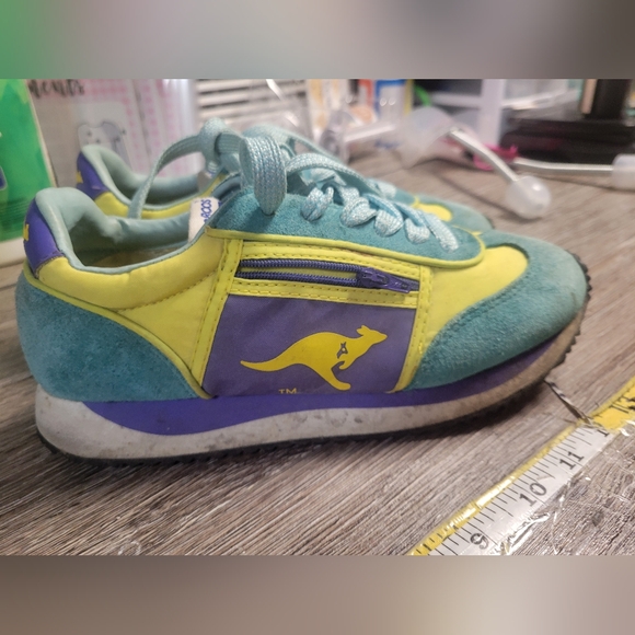 kangaROOS Shoes - KangaROOS Blue and‎ Yellow Pocket Retro Sneakers Size 6.5 Womans
